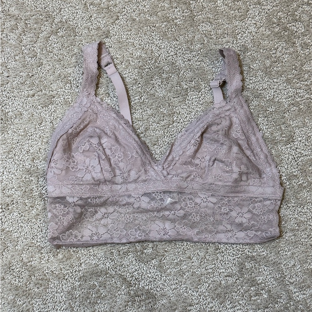 No Boundaries Lace Bralette in Dusty Mauve